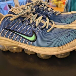 Nike Blue and White VaporMax Shoes